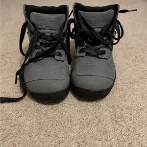 Stylish Gray Motorcycle Shoes